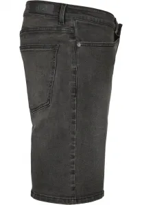 Relaxed Fit denim shorts in genuine black washed