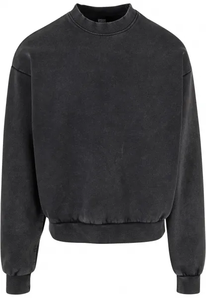 Acid Washed Crew black