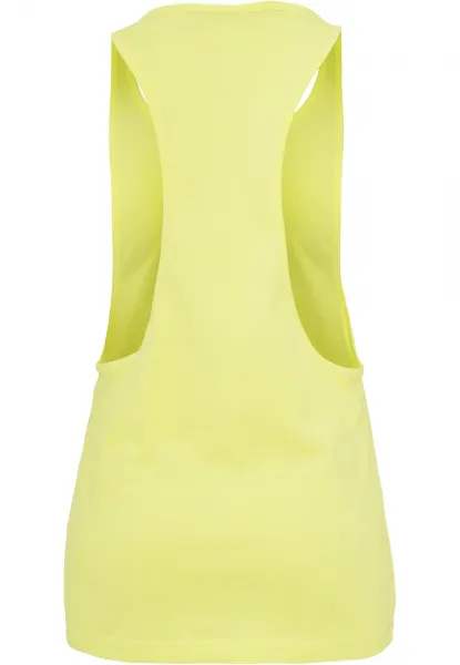 Women's loose neon tank top neonyellow