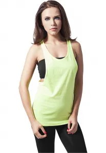 Women's loose neon tank top neonyellow