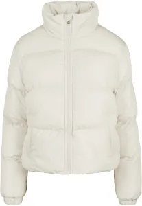 Women's short peach jacket with white sand