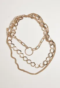 Ring Layering Necklace - Gold Color