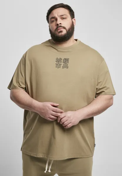 Chinese T-shirt symbol khaki/black