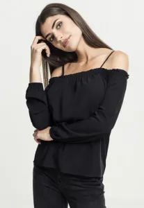 Women's Cold Shoulder Longsleeve Black