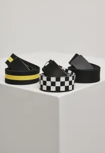 Belts Trio Black/White/Yellow