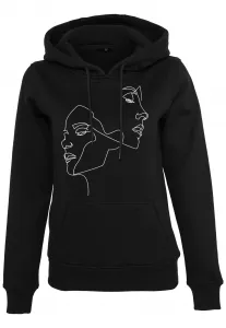 Women's Black One Line Fit Hooded Jacket