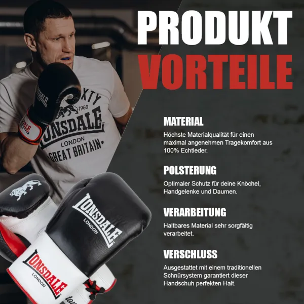 Lonsdale Leather boxing gloves