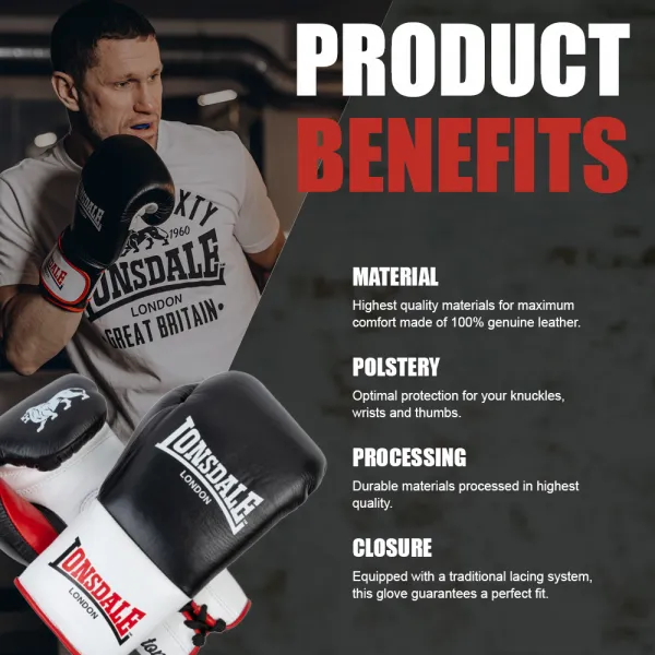 Lonsdale Leather boxing gloves