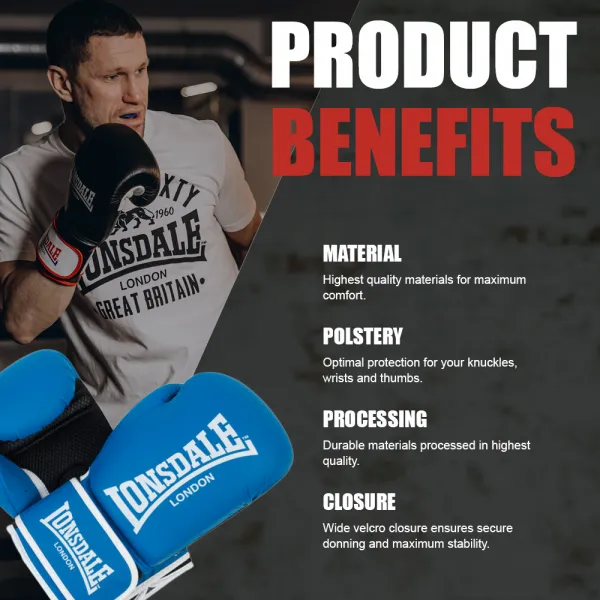 Lonsdale Artificial leather boxing gloves