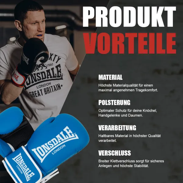 Lonsdale Artificial leather boxing gloves
