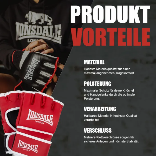 Lonsdale Artificial leather MMA sparring gloves