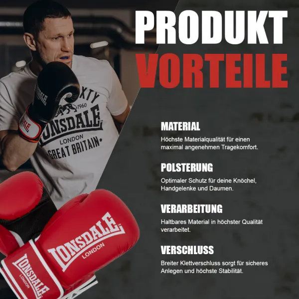 Lonsdale Artificial leather boxing gloves