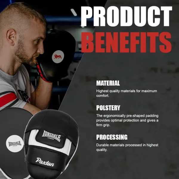 Lonsdale Artificial leather hook & jab pads (1 pair)