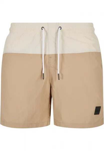 Men's Block Union Swimsuit Beige/Cream