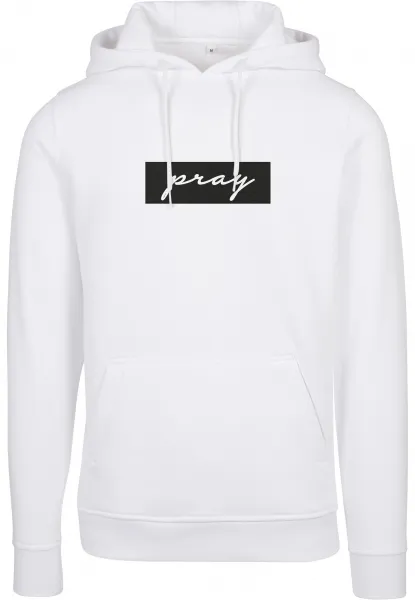 Pray Boxlogo Hoody Tee White