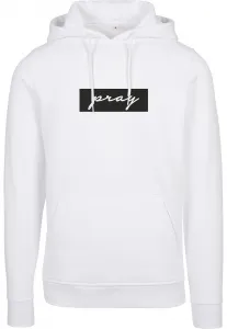 Pray Boxlogo Hoody Tee White