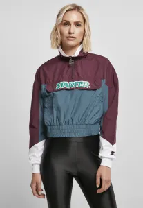 Women's Beginner Jacket with Color Block Dark Purple/Teal