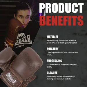 Lonsdale Leather boxing bag gloves