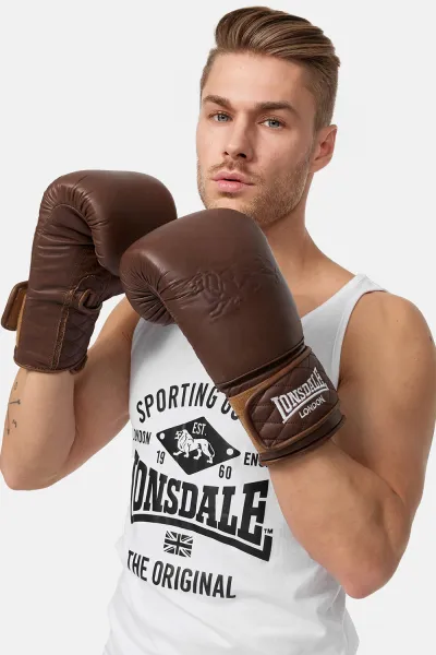 Lonsdale Leather boxing bag gloves