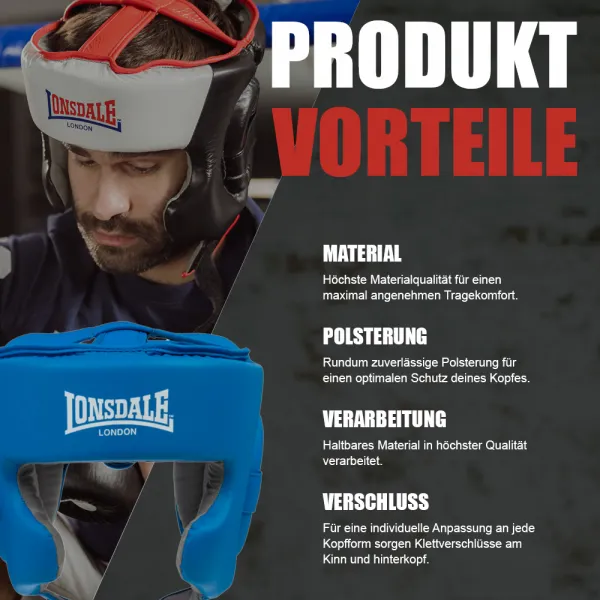 Lonsdale Artificial leather head protection