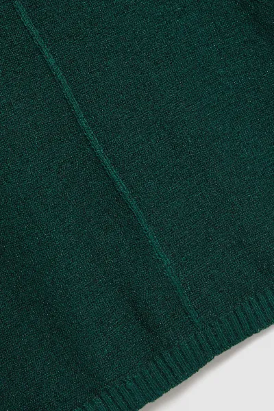Marisse Emerald Oversized Sweater With Metallic Thread