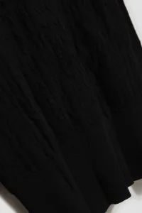 Marisse Thin Turtleneck Sweater, Black