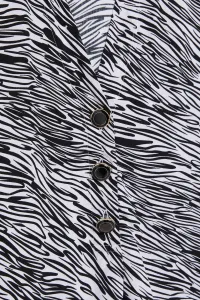 Marisse Black And White V-Neck Shirt