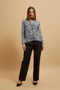 Marisse Black And White V-Neck Shirt