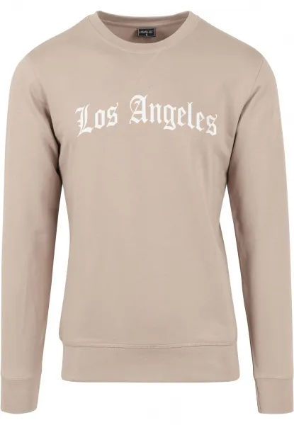 Los Angeles wording Crewneck darksand