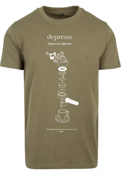 Depresso Olive Tee