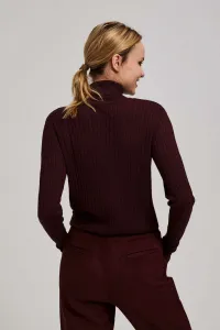 Marisse Thin Turtleneck Sweater, Chestnut