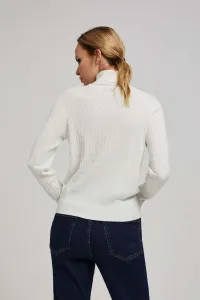 Marisse Thin Turtleneck Sweater, Pearl
