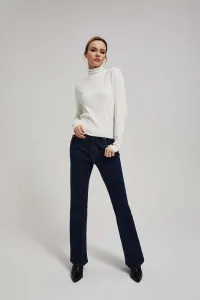 Marisse Thin Turtleneck Sweater, Pearl