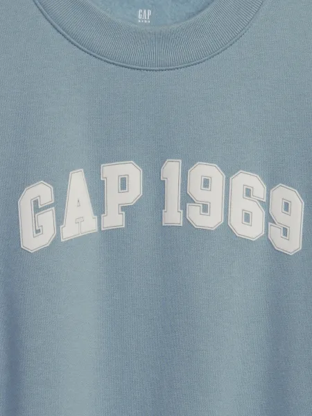 Svetlomodrá detská mikina s nápisom GAP 1969
