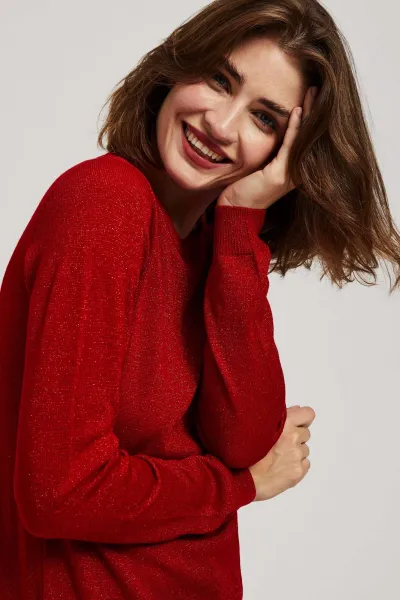 Marisse Sweater With Metallic Thread
