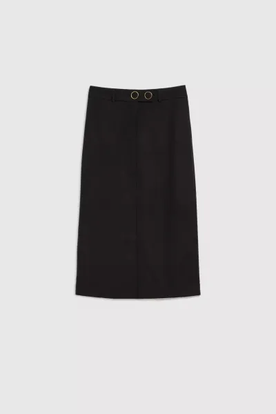 Elegantná midi sukňa