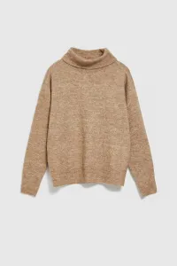 Marisse Beige Turtleneck Sweater