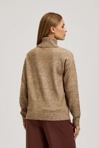 Marisse Beige Turtleneck Sweater