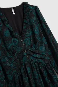 Marisse Chiffon Dress With A Floral Pattern