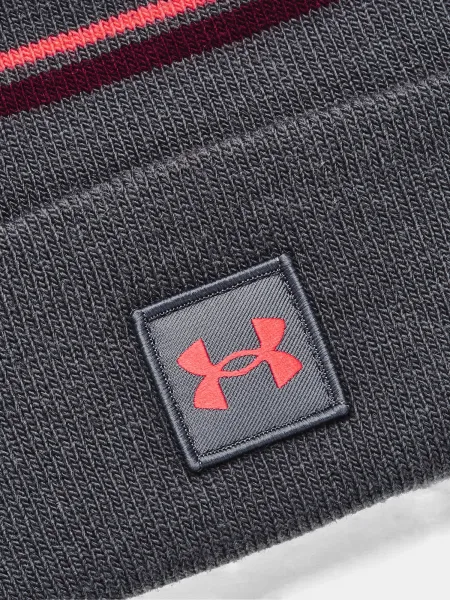 Šedá čiapka Under Armour UA Mens Halftime Pom Beanie