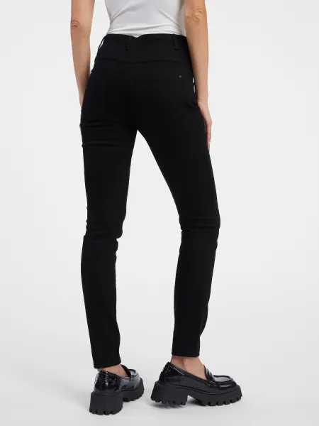 Čierne dámske skinny fit džínsy ORSAY