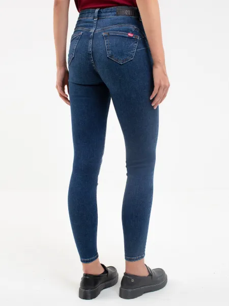 Big Star Woman's Push Up Trousers Denim 115620 -517