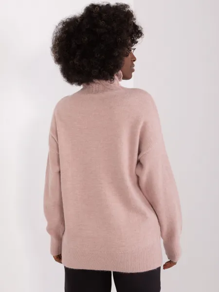 Sweater-AT-SW-23401.97P-Dark Pink