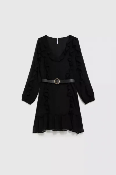 Marisse Dress With Ruffles
