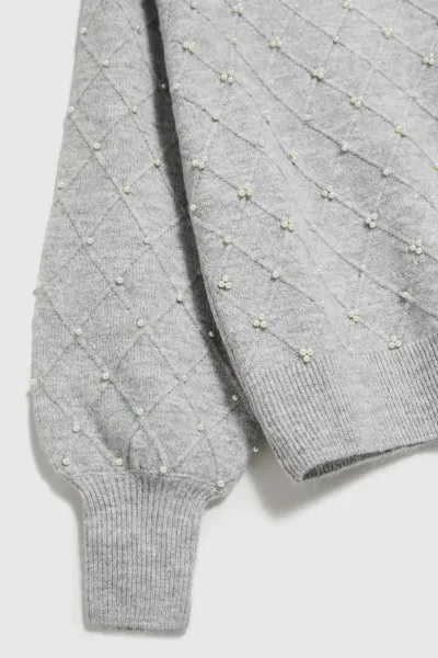 Marisse Sweater With Puffy Sleeves