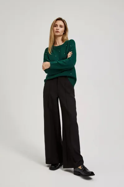 Marisse Sweater With Rhinestones