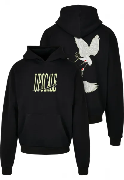 Fortune Cranes Ultra Heavy Oversize Black Sweatshirt