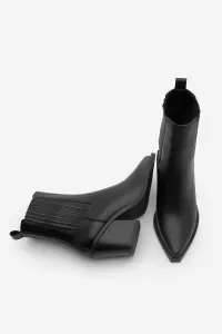 Marjin Women's Pointed Toe Western Boots Erbe Black