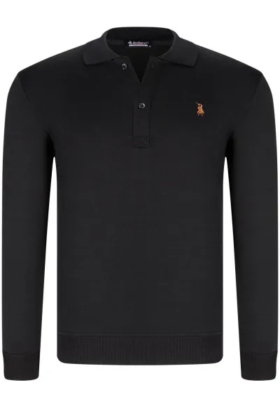 SET OF FOUR V4007 DEWBERRY MEN'S SWEATSHIRT-BLACK-NAVY-ANTHRACITE-BROWN