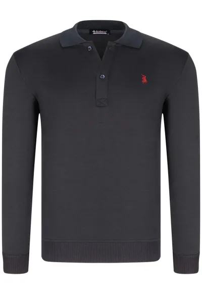 DOUBLE SET V4007 DEWBERRY MEN'S SWEATSHIRT-NAVY-CAMEL